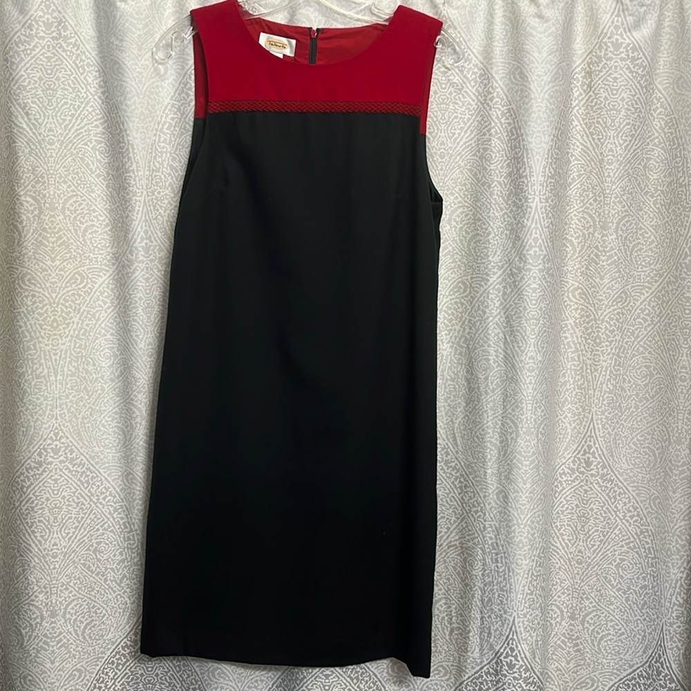 Women’s size 4 red and black Talbots wool lined jumper